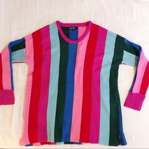 NWOT Boutique Striped Tunic Sweater (ColorBlocked)